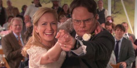 Is angela's son dwight's  The severity of their relationship became well-known in "Valentine's Day" when Angela got Dwight a bobblehead version of himself for his desk